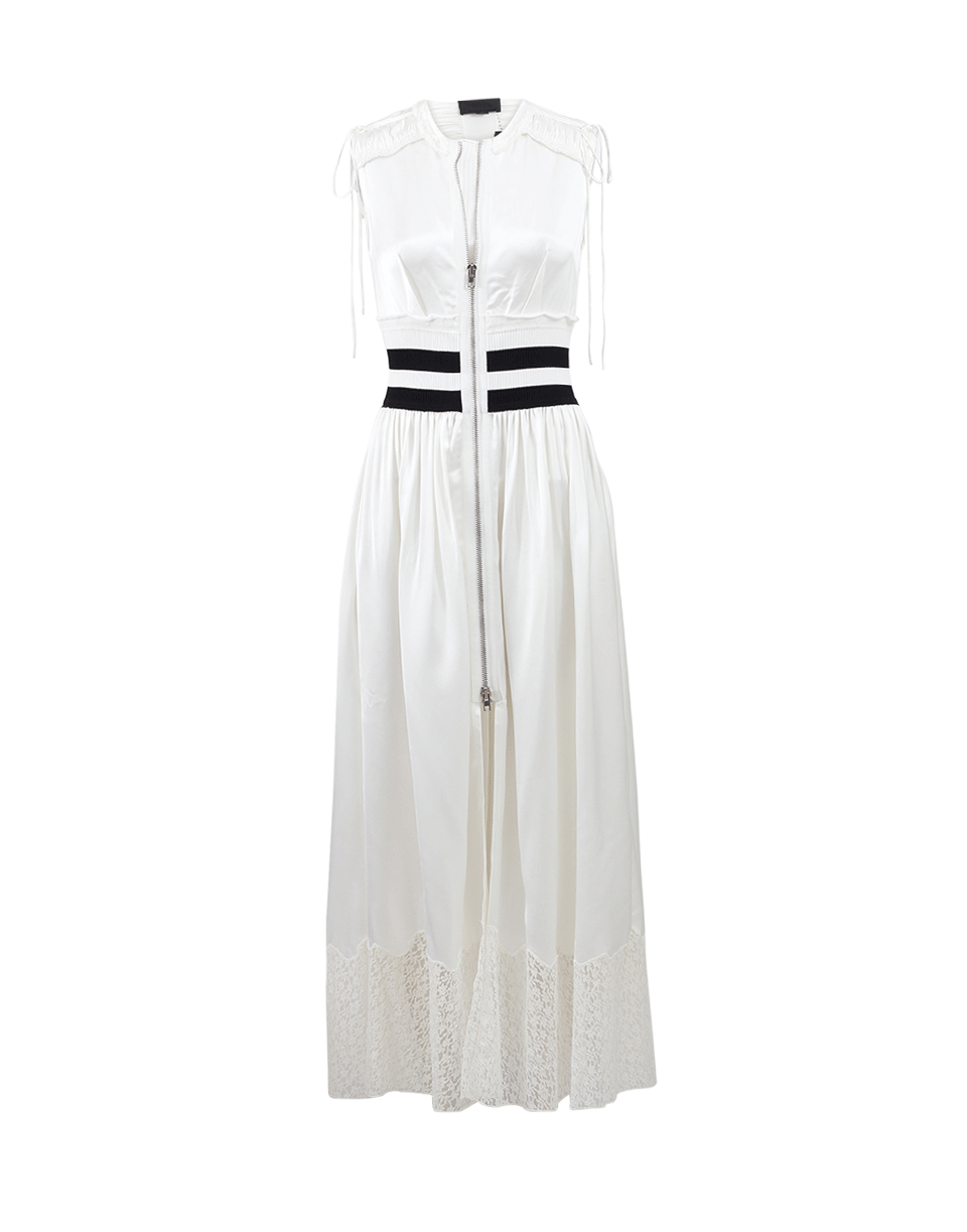 ALEXANDER WANG-Pleated Zip-Up Vest Tunic-