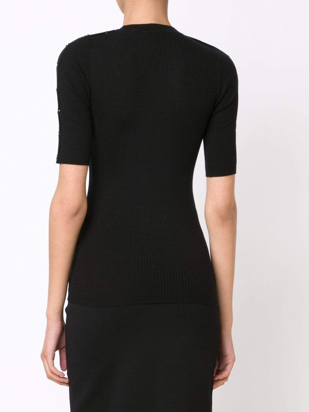 ALEXANDER WANG-Snap Shoulder Tee-
