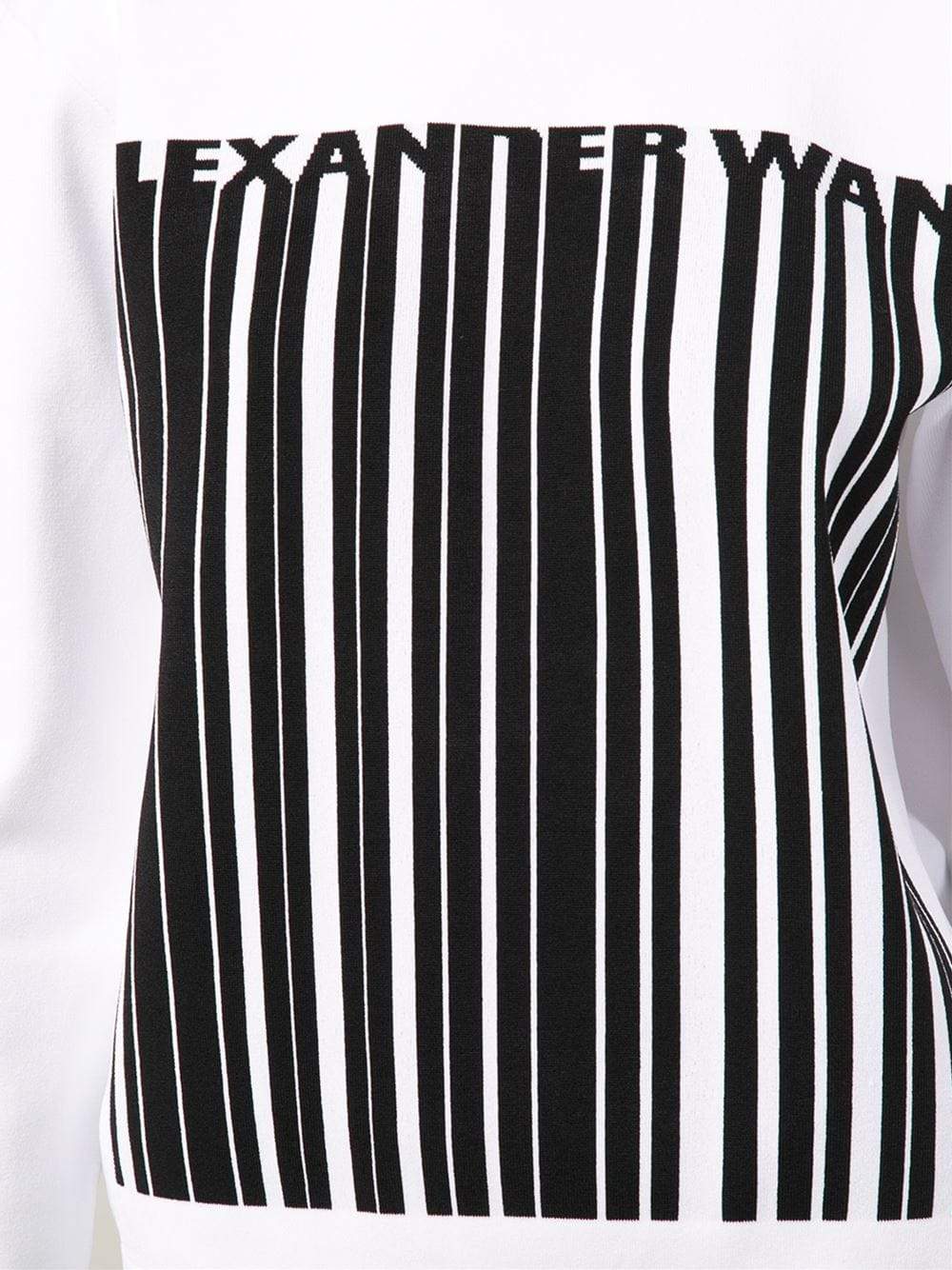 ALEXANDER WANG-Logo Barcode Sweatshirt-