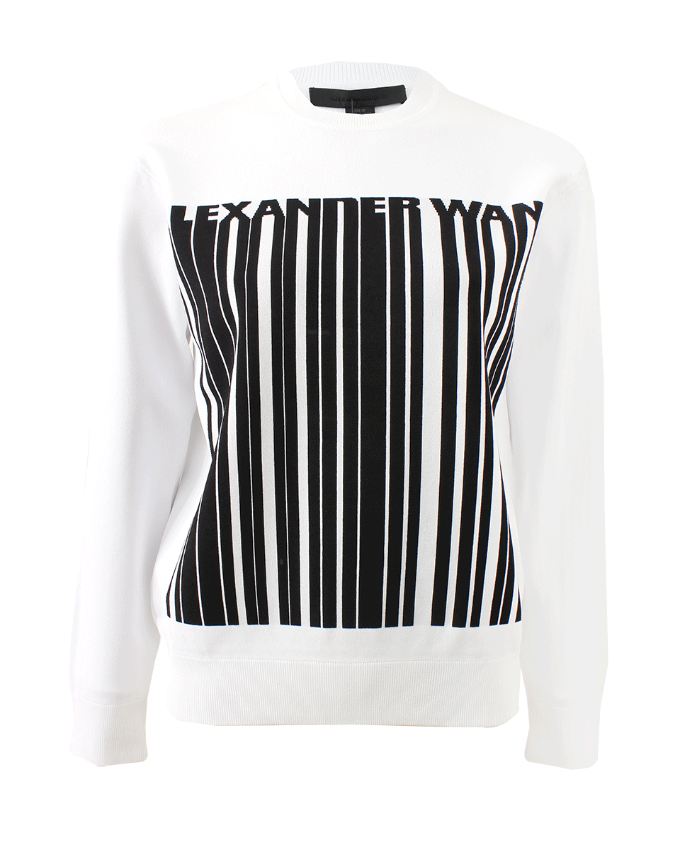 ALEXANDER WANG-Logo Barcode Sweatshirt-