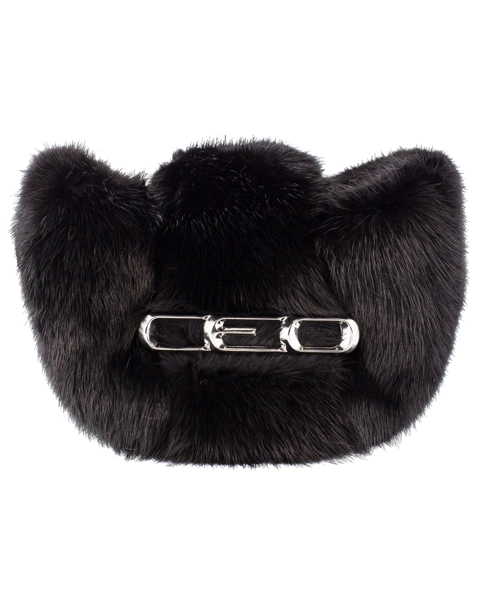 ALEXANDER WANG-Micro Mini CEO Fur Bag-BLACK
