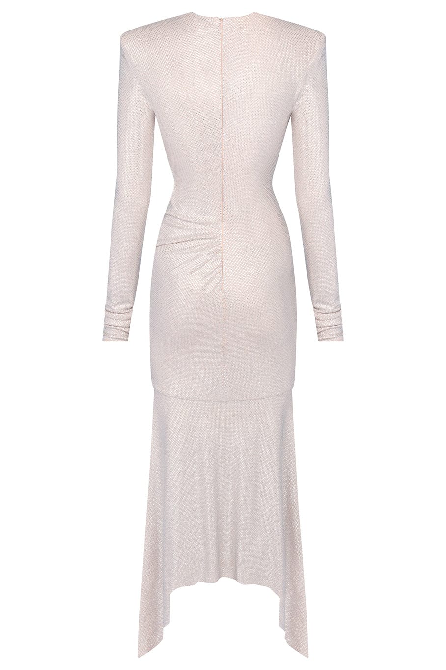 ALEXANDRE VAUTHIER-Diamond Strassed Dress-NUDE DIAMOND