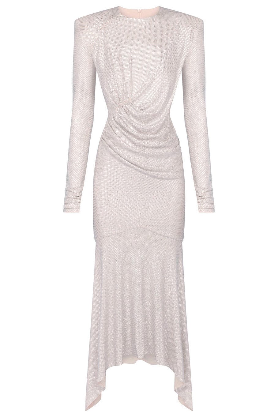 ALEXANDRE VAUTHIER-Diamond Strassed Dress-NUDE DIAMOND