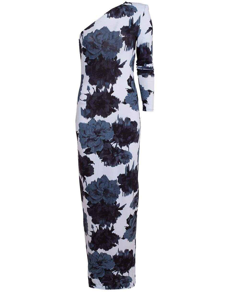 ALEXANDRE VAUTHIER-One Shoulder Long Slim Dress-