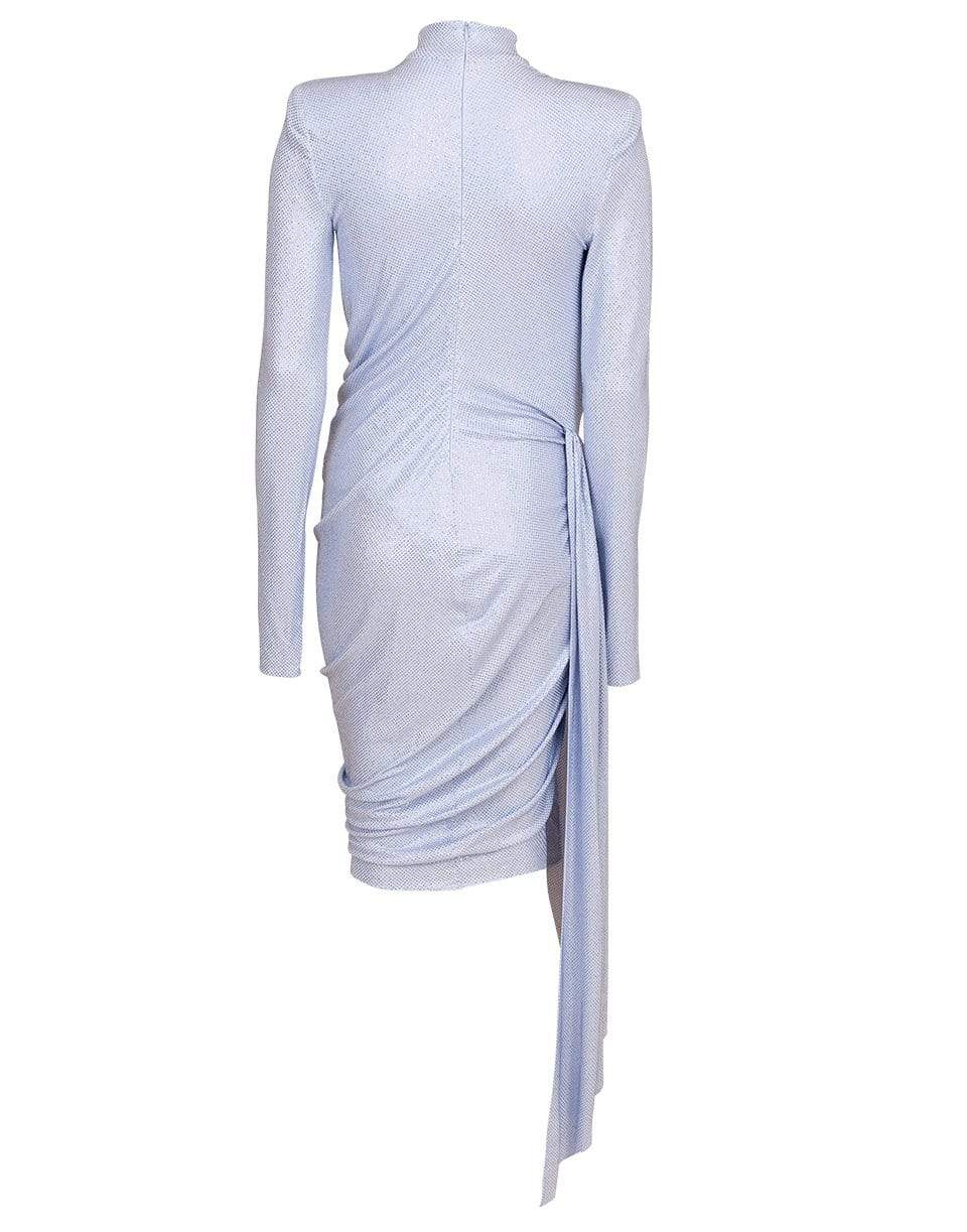 ALEXANDRE VAUTHIER-Microcrystal High Neck Dress-SKY