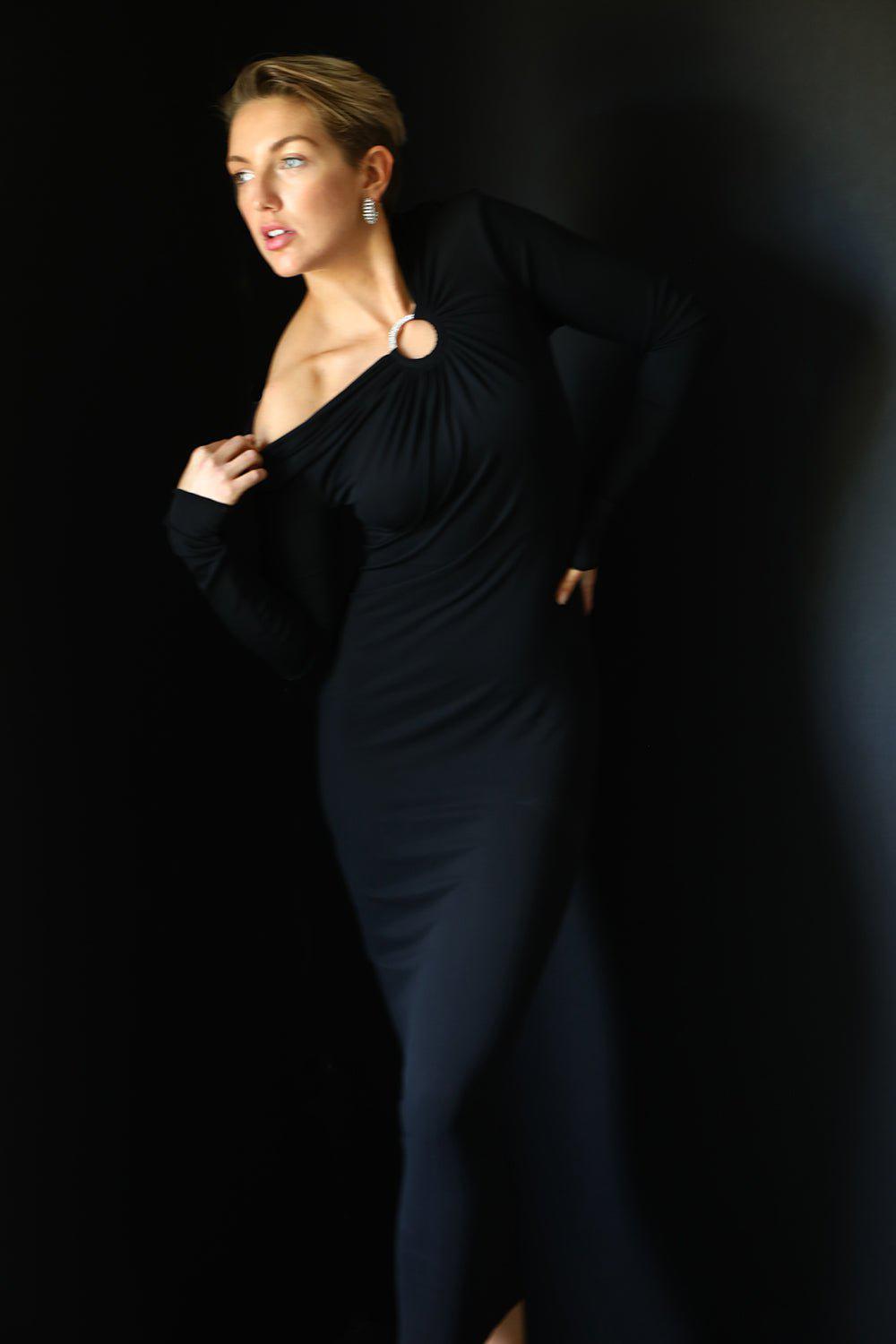 ALEXANDRE VAUTHIER-Off The Shoulder Long Dress-