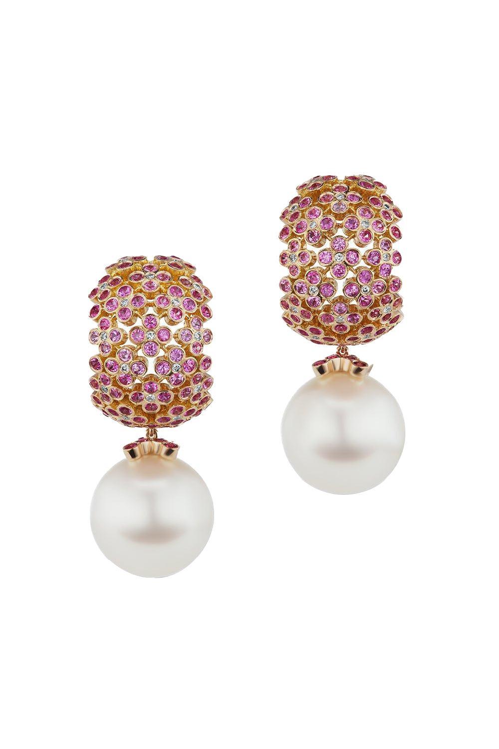 Hydrangea Earrings-ROSE GOLD-JEWELRYFINE EARRING-ALEXIA CONNELLAN