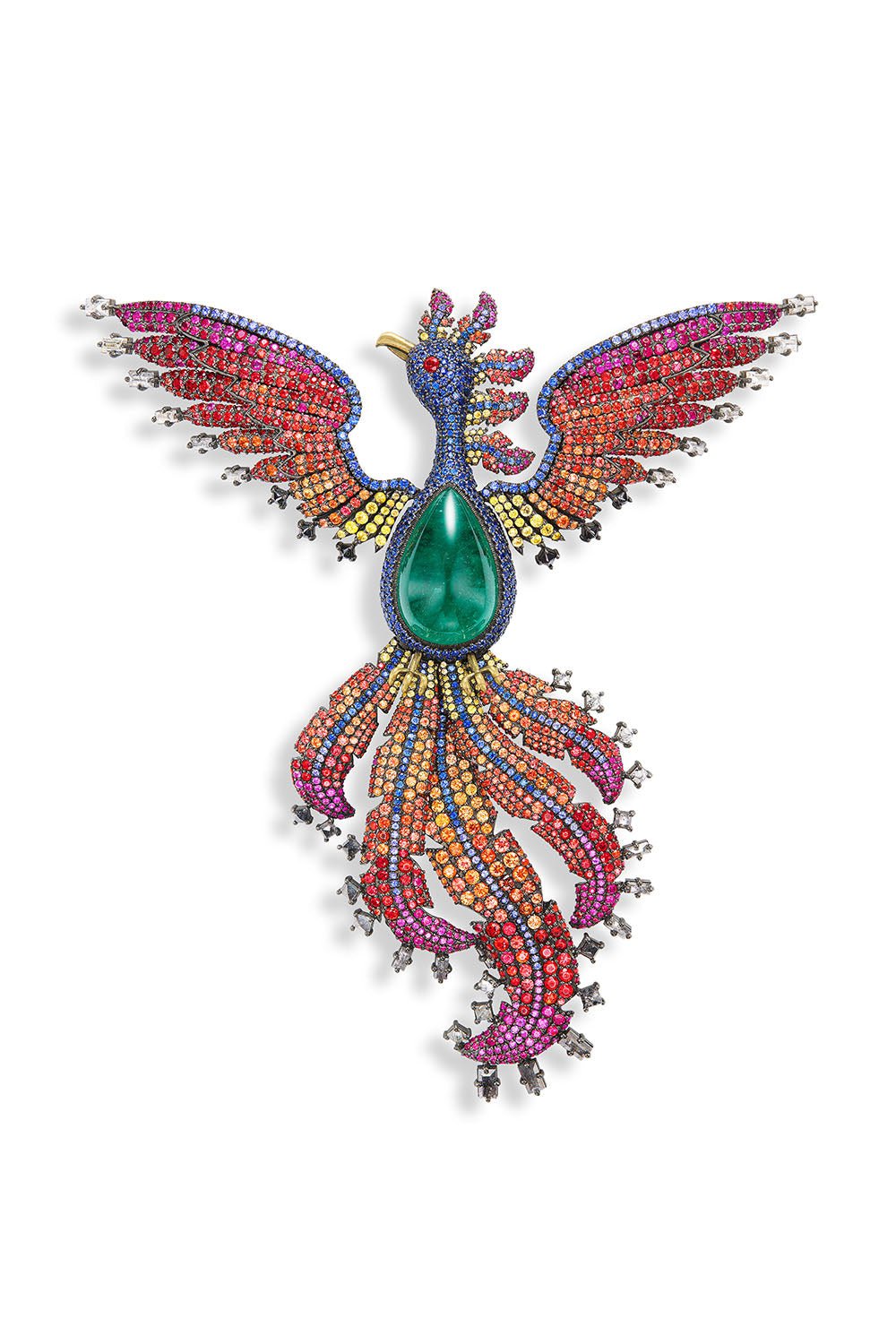 ALEXIA CONNELLAN-Phoenix Brooch-YELLOW GOLD