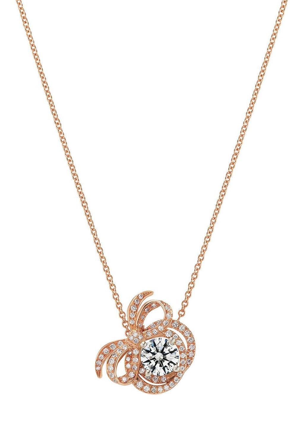 Love Knot Necklace-ROSE GOLD-JEWELRYFINE NECKLACE-ALEXIA CONNELLAN