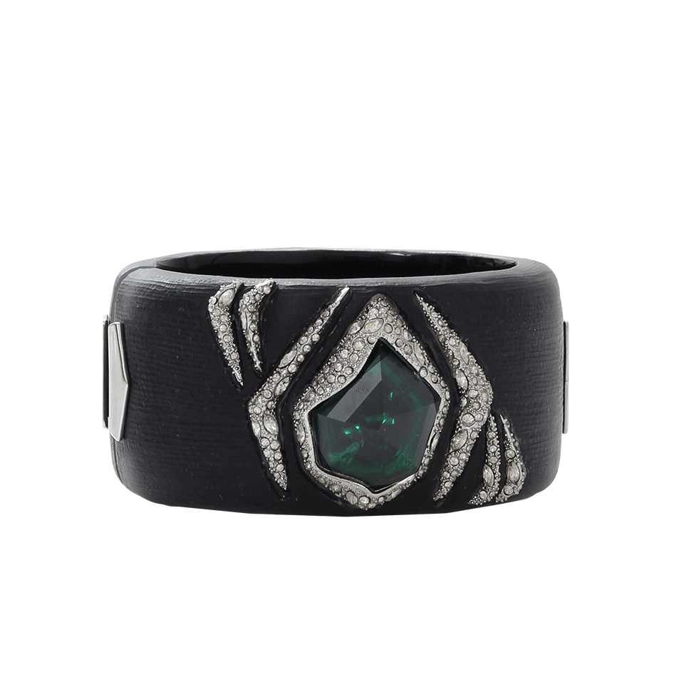ALEXIS BITTAR-Crystal Deco Encrusted Cuff-BLACK