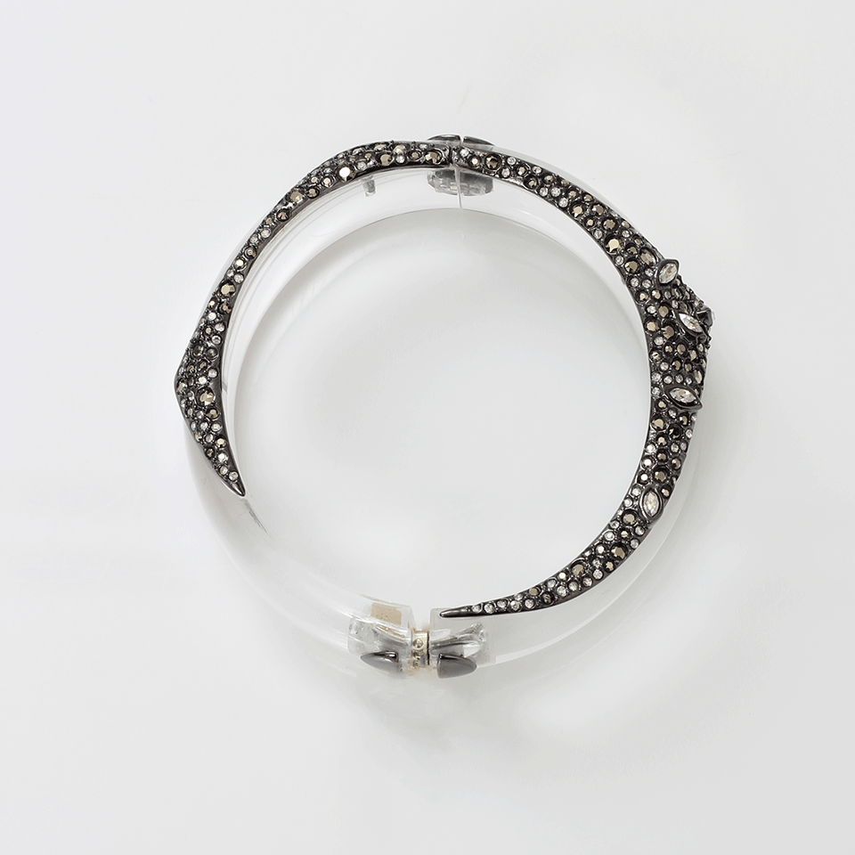 ALEXIS BITTAR-Crystal Encrusted Hinge Bracelet-CLEAR