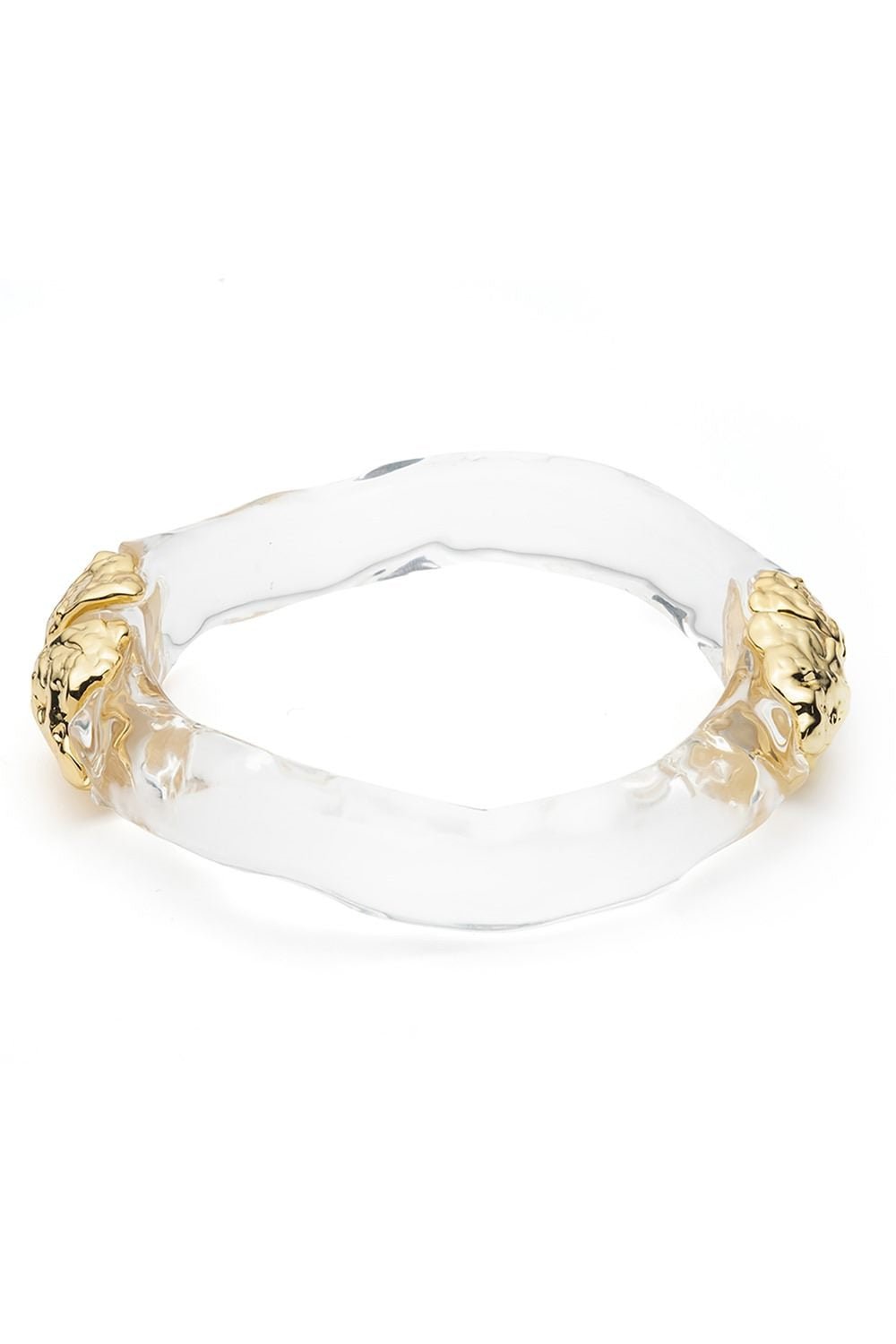 ALEXIS BITTAR-Small Dream Rain Hinge Bracelet-CLEAR