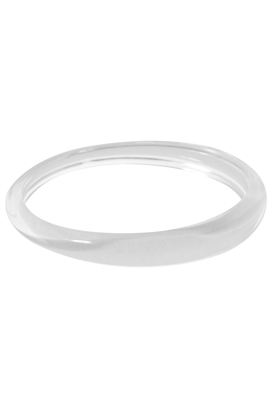 ALEXIS BITTAR-Tapered Lucite Bangle Bracelet-CLEAR