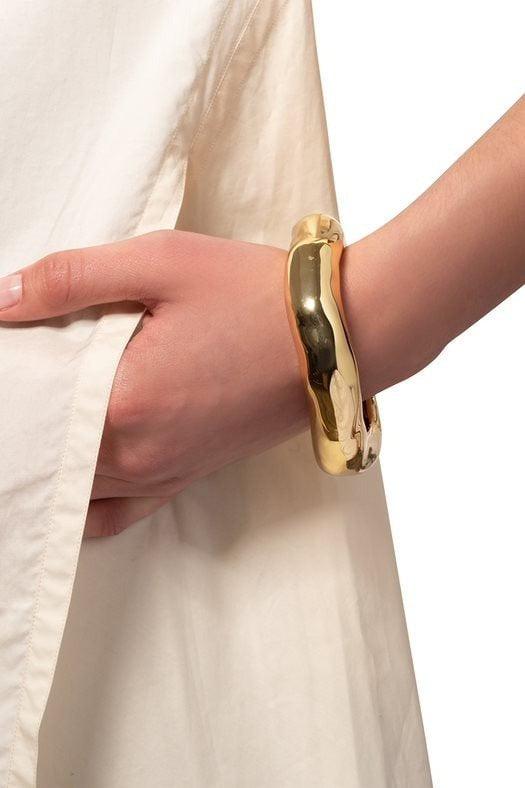 ALEXIS BITTAR-Large Molten Hinge Cuff Bracelet-