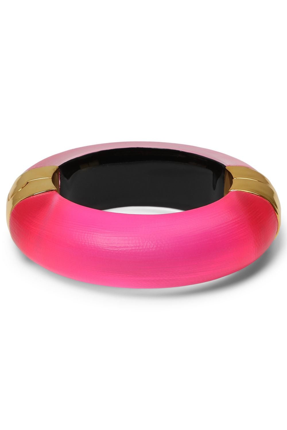 ALEXIS BITTAR-Large Molten Lucite Hinge Bracelet - Pink-NEONPINK