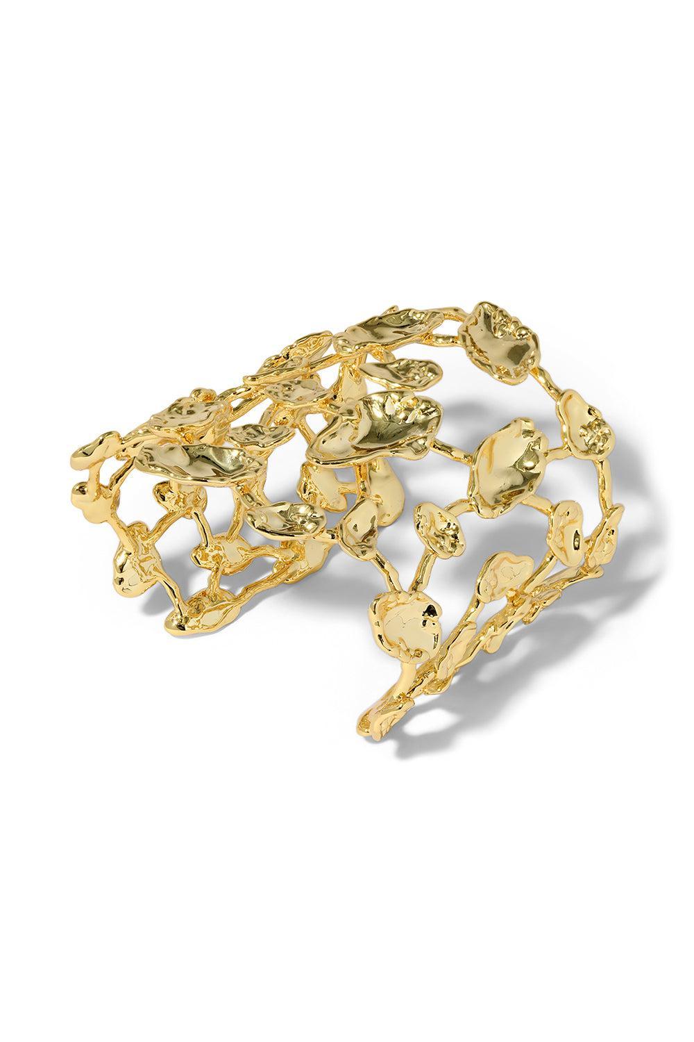 Brut Mosaic Wide Cuff Bracelet-YELLOW-JEWELRYBOUTIQUEBRACELET O-ALEXIS BITTAR