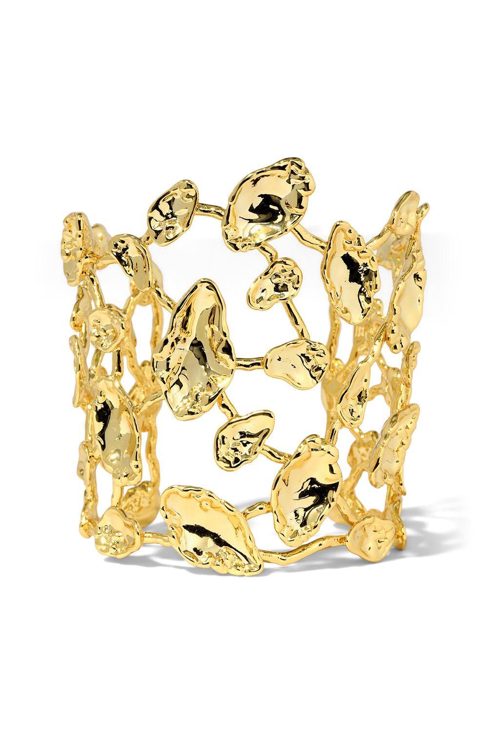 Brut Mosaic Wide Cuff Bracelet-YELLOW-JEWELRYBOUTIQUEBRACELET O-ALEXIS BITTAR