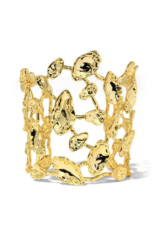 Brut Mosaic Wide Cuff Bracelet-YELLOW-JEWELRYBOUTIQUEBRACELET O-ALEXIS BITTAR