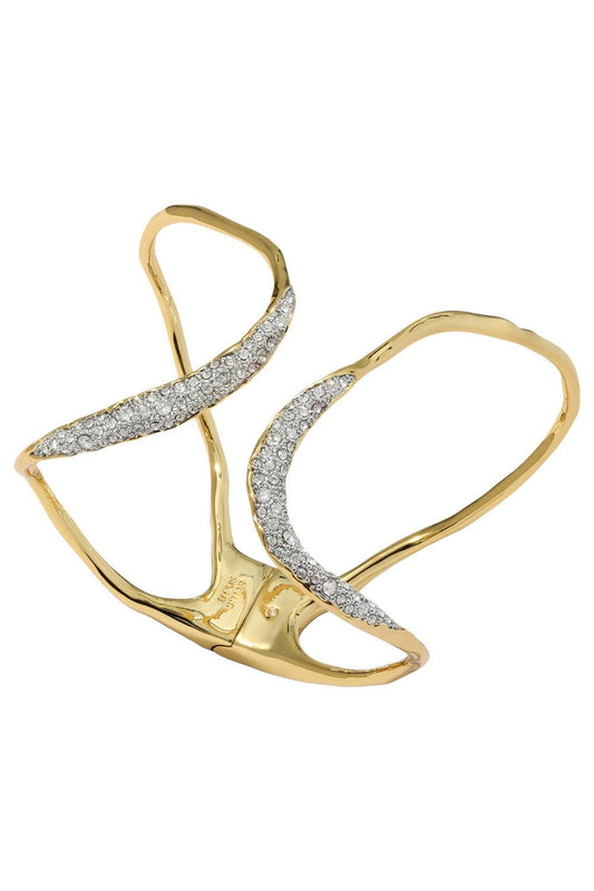 Crystal Solanales Freeform Cuff Bracelet-YELLOW-JEWELRYBOUTIQUEBRACELET O-ALEXIS BITTAR