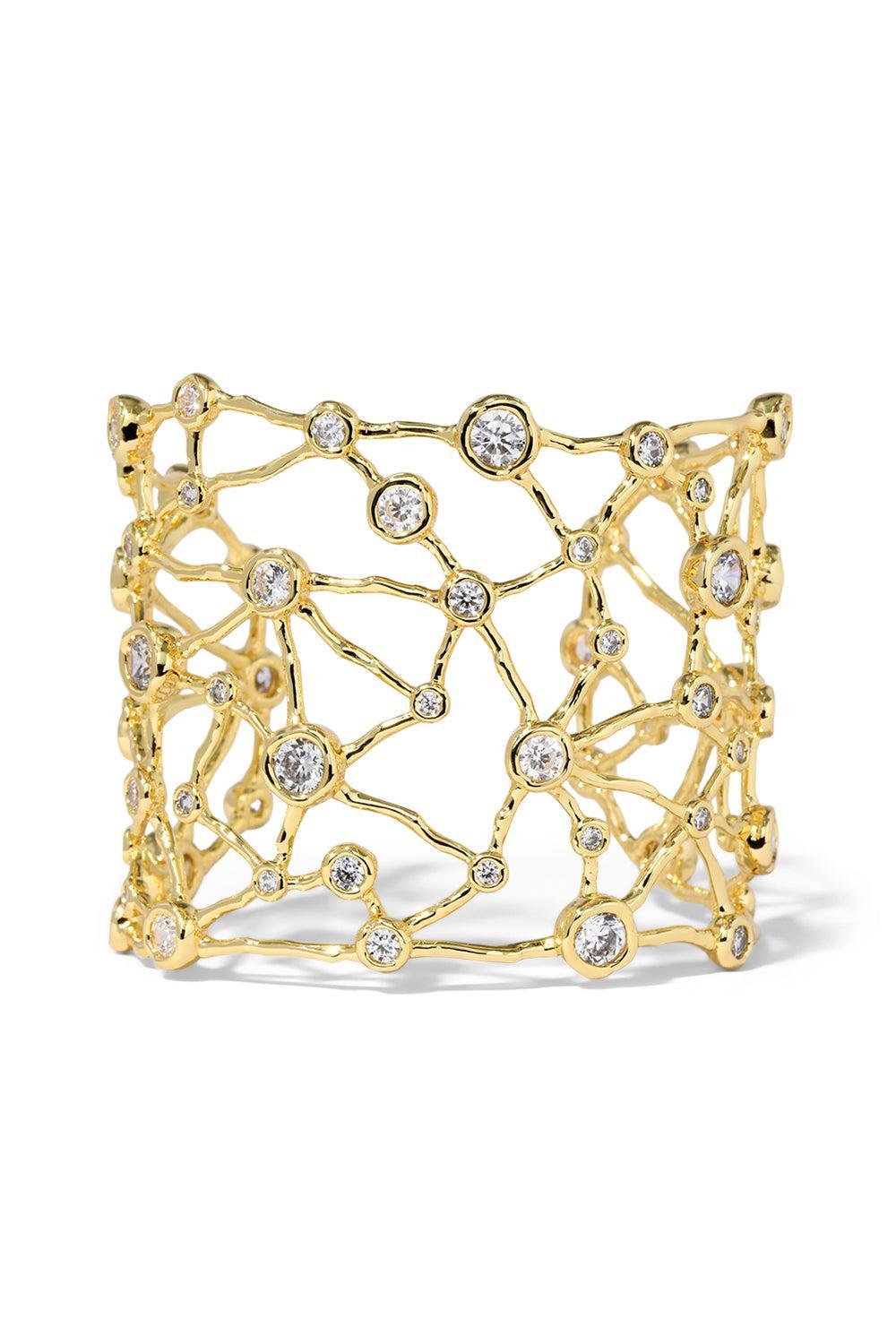 Crystal Solanales Intertwined Wide Cuff Bracelet-YELLOW-JEWELRYBOUTIQUEBRACELET O-ALEXIS BITTAR