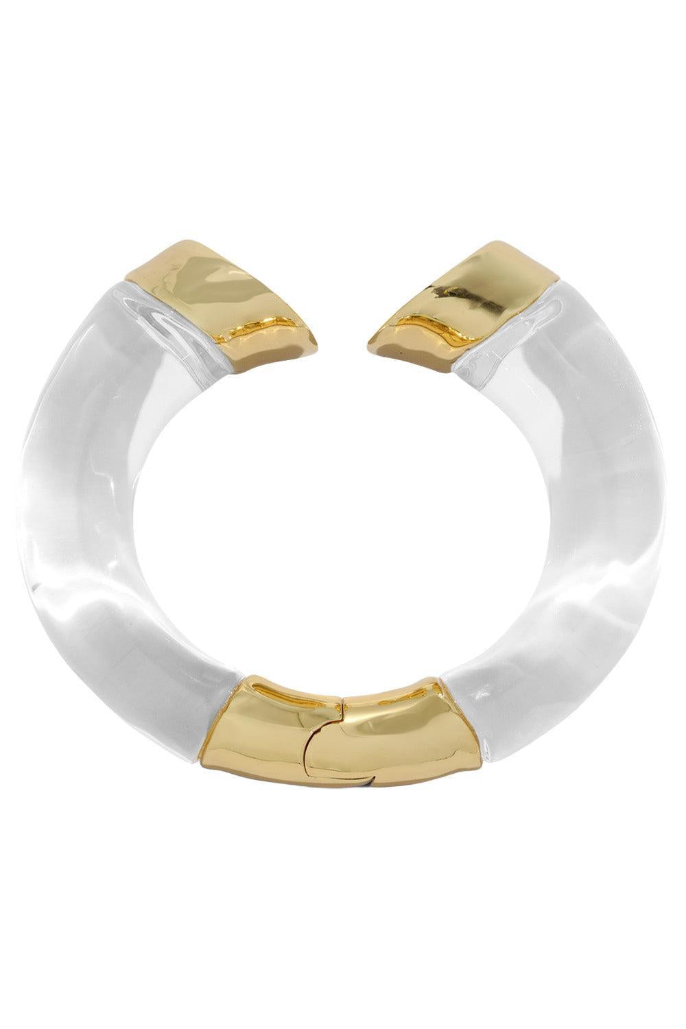  Lucite Slice Capped Hinge Bracelet-YELLOW-JEWELRYBOUTIQUEBRACELET O-ALEXIS BITTAR 