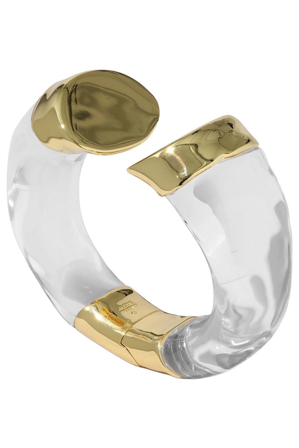 Lucite Slice Capped Hinge Bracelet-YELLOW-JEWELRYBOUTIQUEBRACELET O-ALEXIS BITTAR