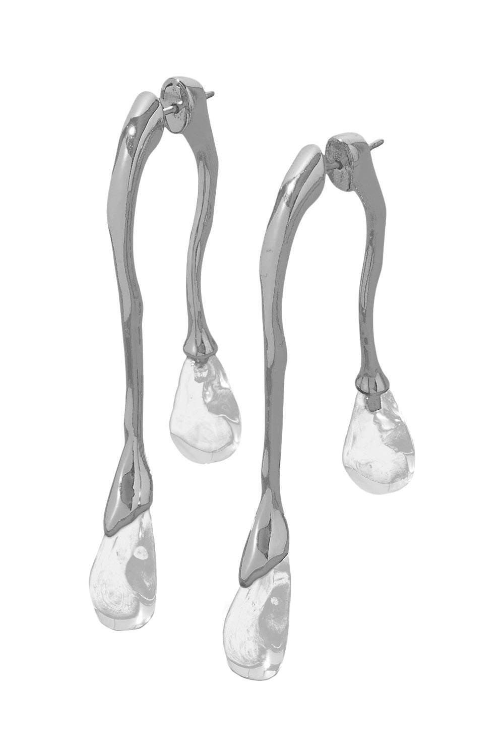 Front Back Double Drop Circle Earrings-SILVER-JEWELRYBOUTIQUEEARRING-ALEXIS BITTAR