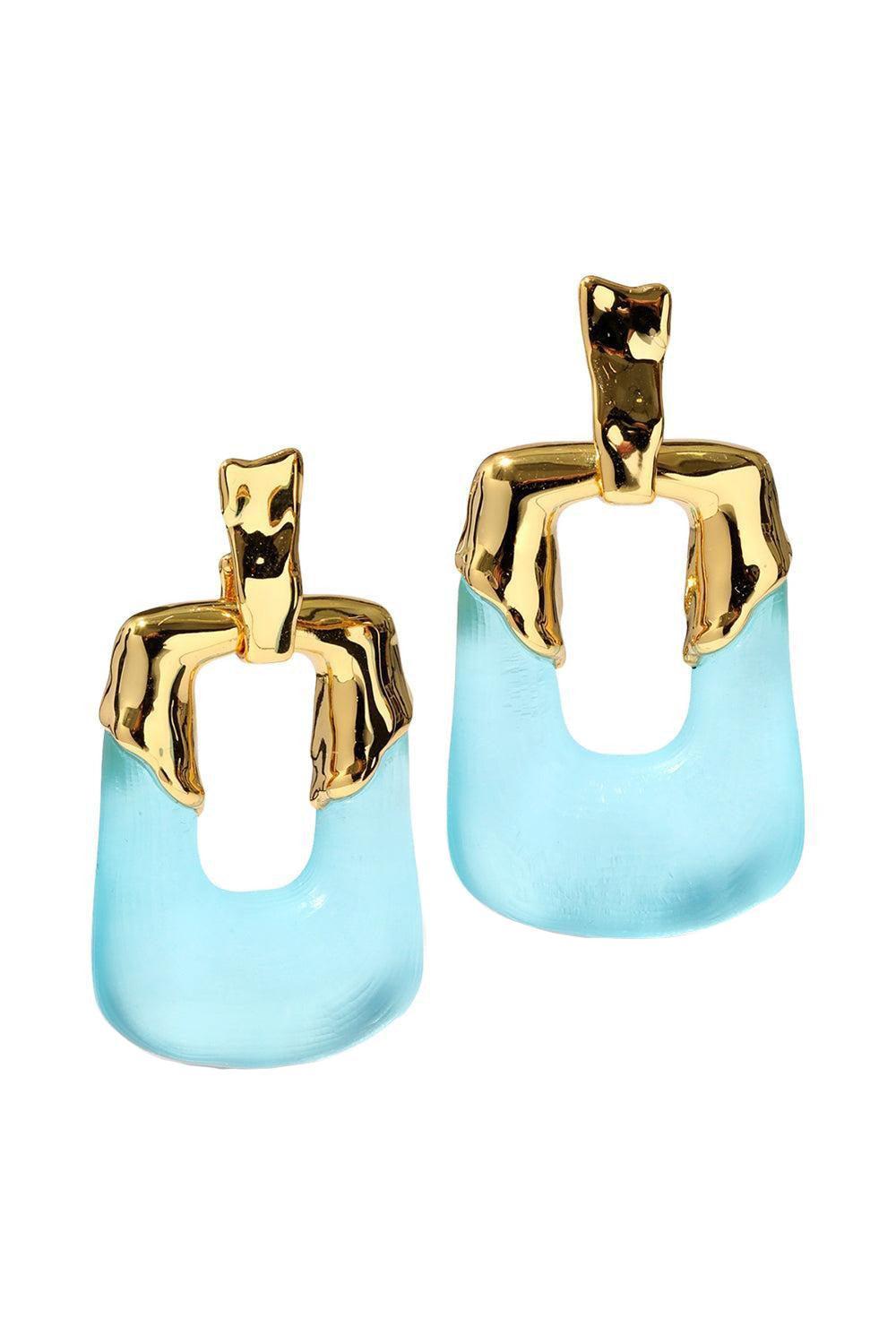 Luminous Lucite Door Knocker Earrings-BLUE-JEWELRYBOUTIQUEEARRING-ALEXIS BITTAR