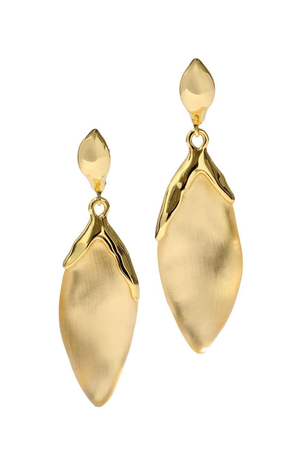 Lucite Petal Leverback Earrings-YELLOW-JEWELRYBOUTIQUEEARRING-ALEXIS BITTAR