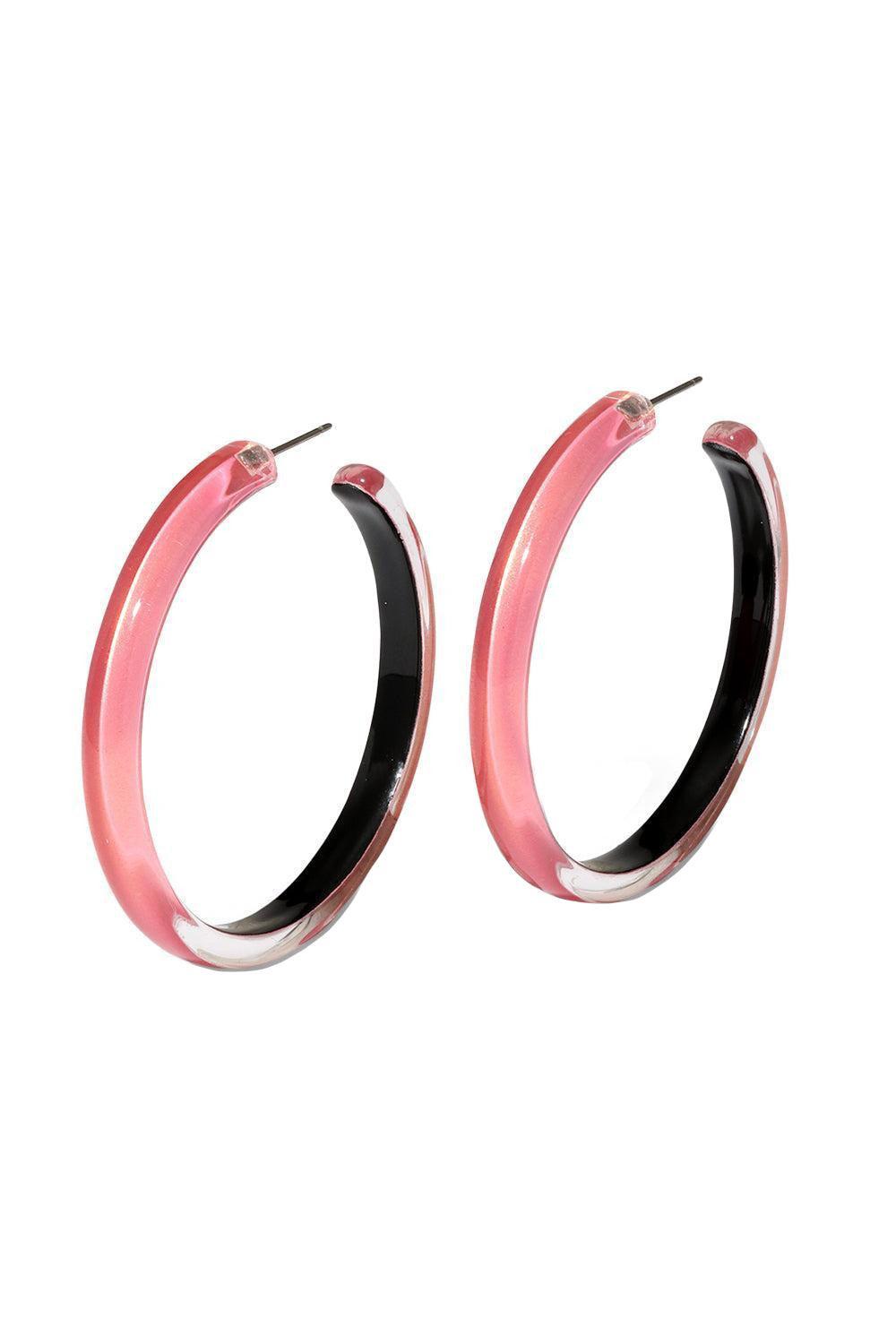 Sweet Watermelon Smooth Skinny Hoop Earrings-SWTMELON-JEWELRYBOUTIQUEEARRING-ALEXIS BITTAR