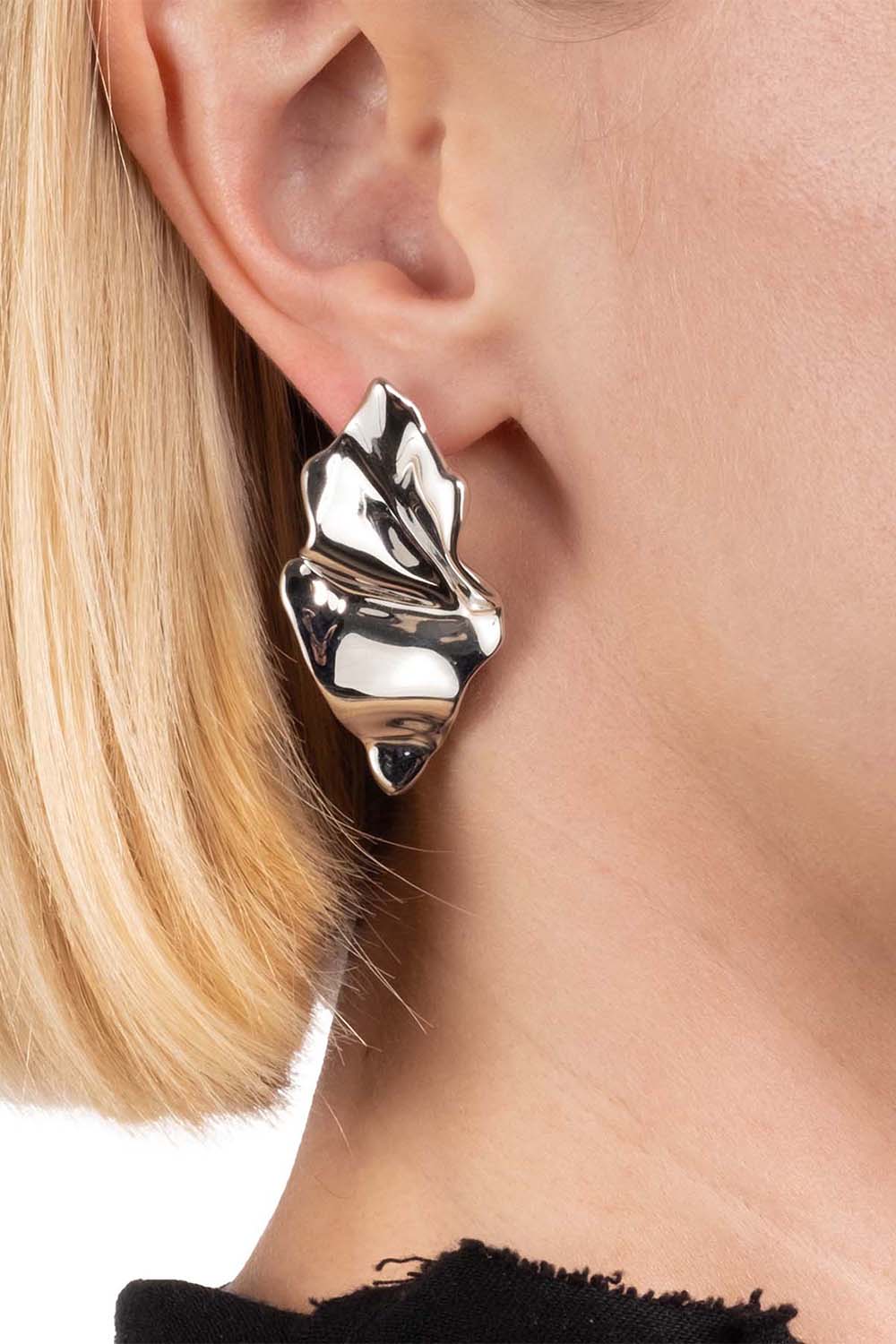 ALEXIS BITTAR-Crumpled Small Post Earrings-