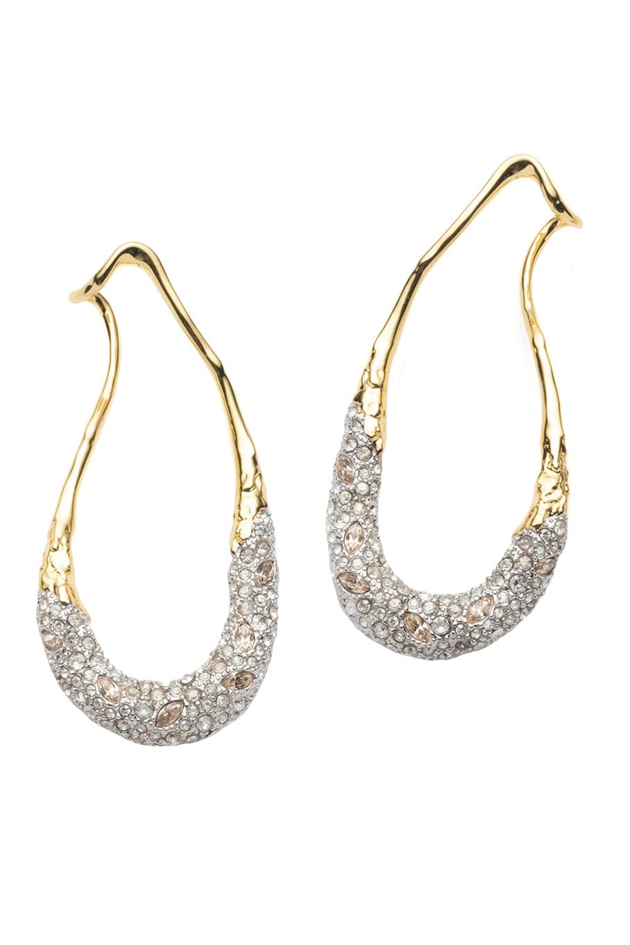 ALEXIS BITTAR-Solaneles Crystal Link Earring-CRYSTAL