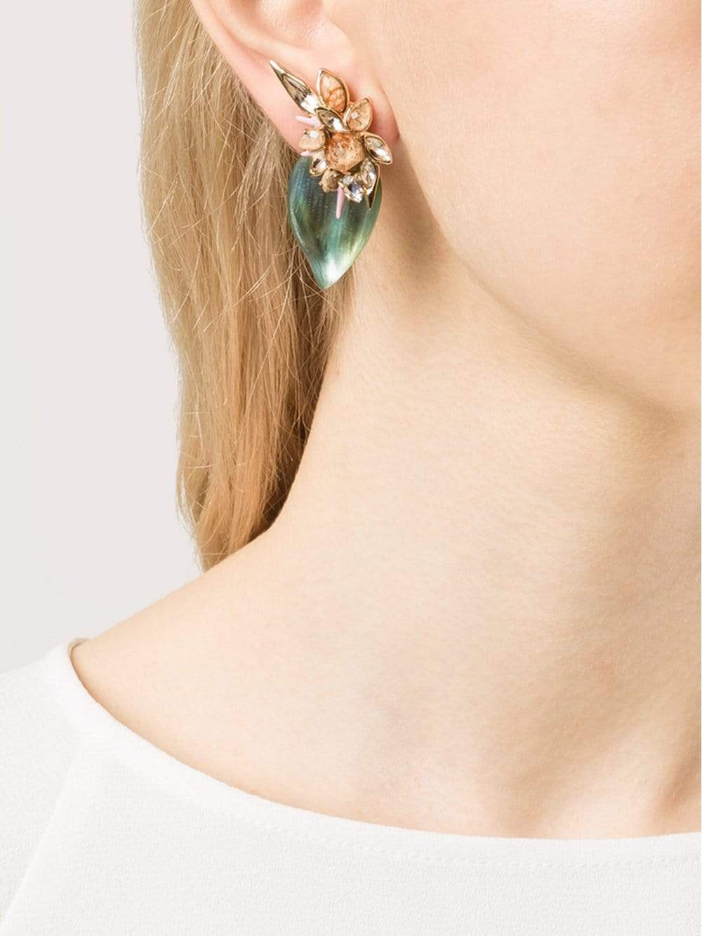 ALEXIS BITTAR-Floral Cluster Clip Earrings-MULTI