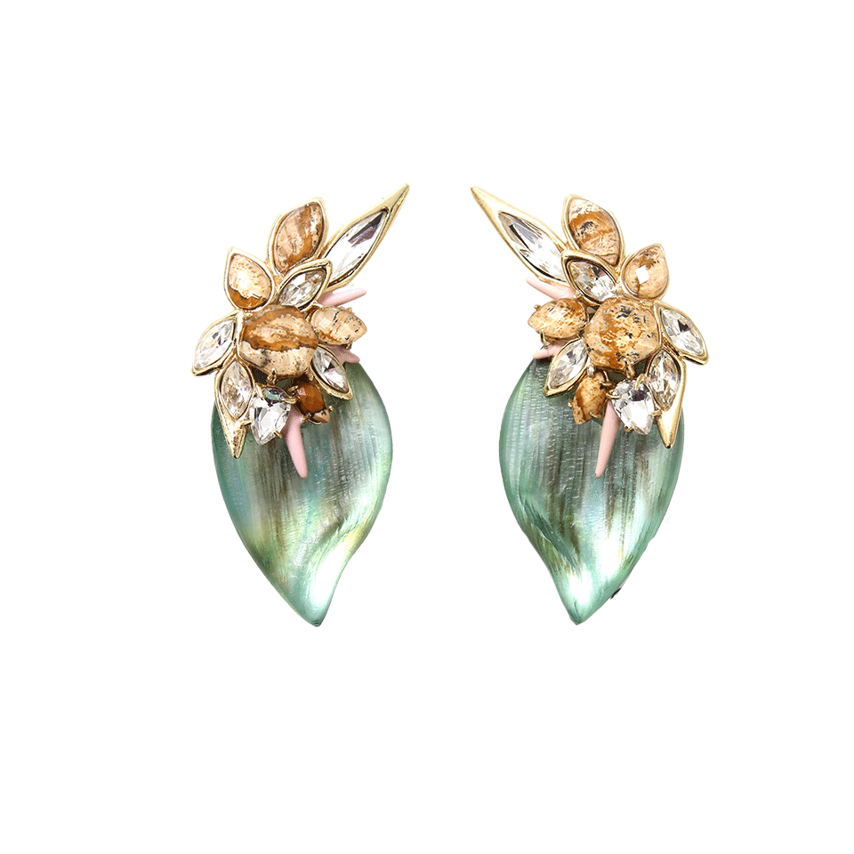 ALEXIS BITTAR-Floral Cluster Clip Earrings-MULTI