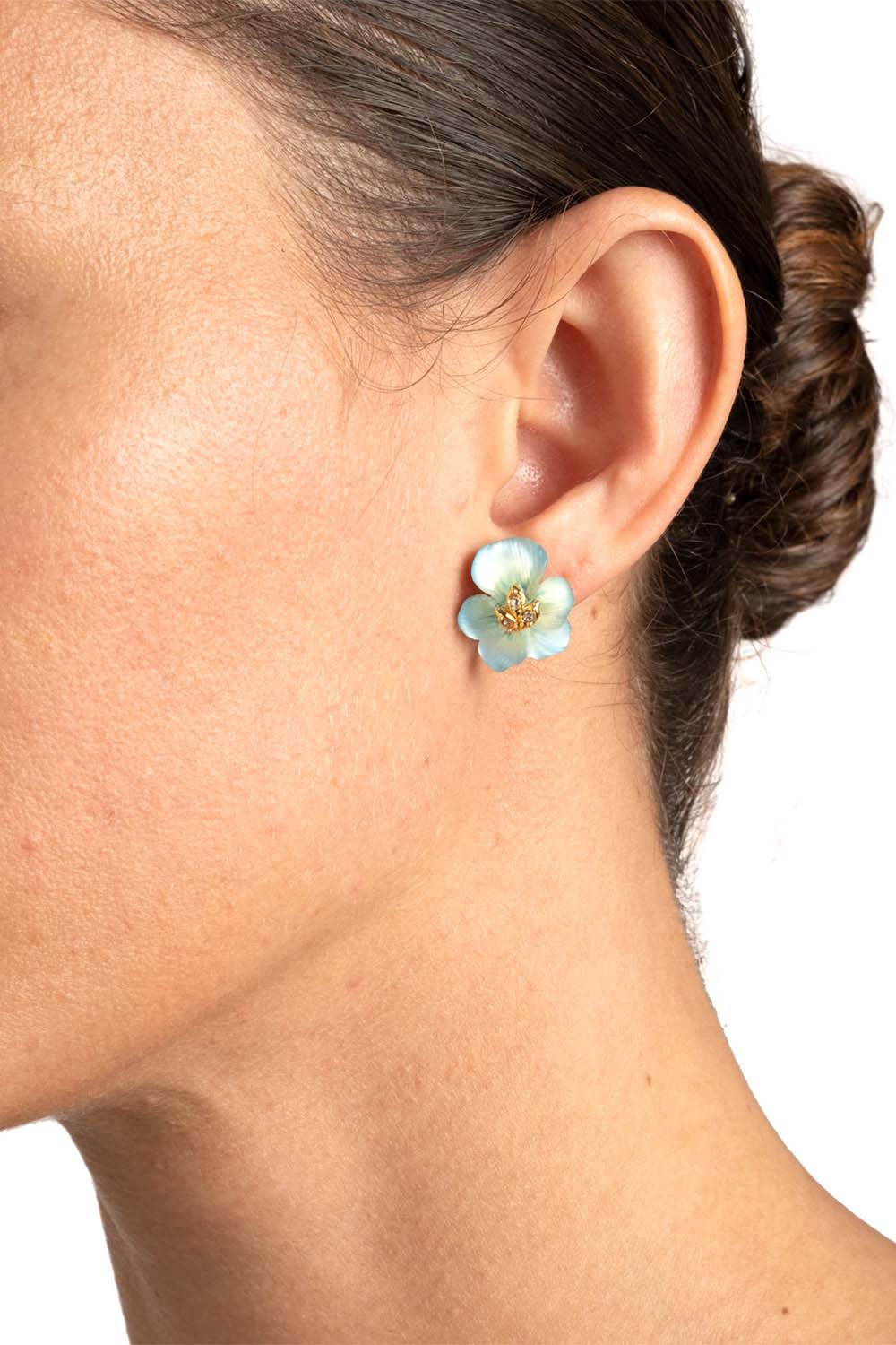 ALEXIS BITTAR-Pansy Lucite Petite Earrings-