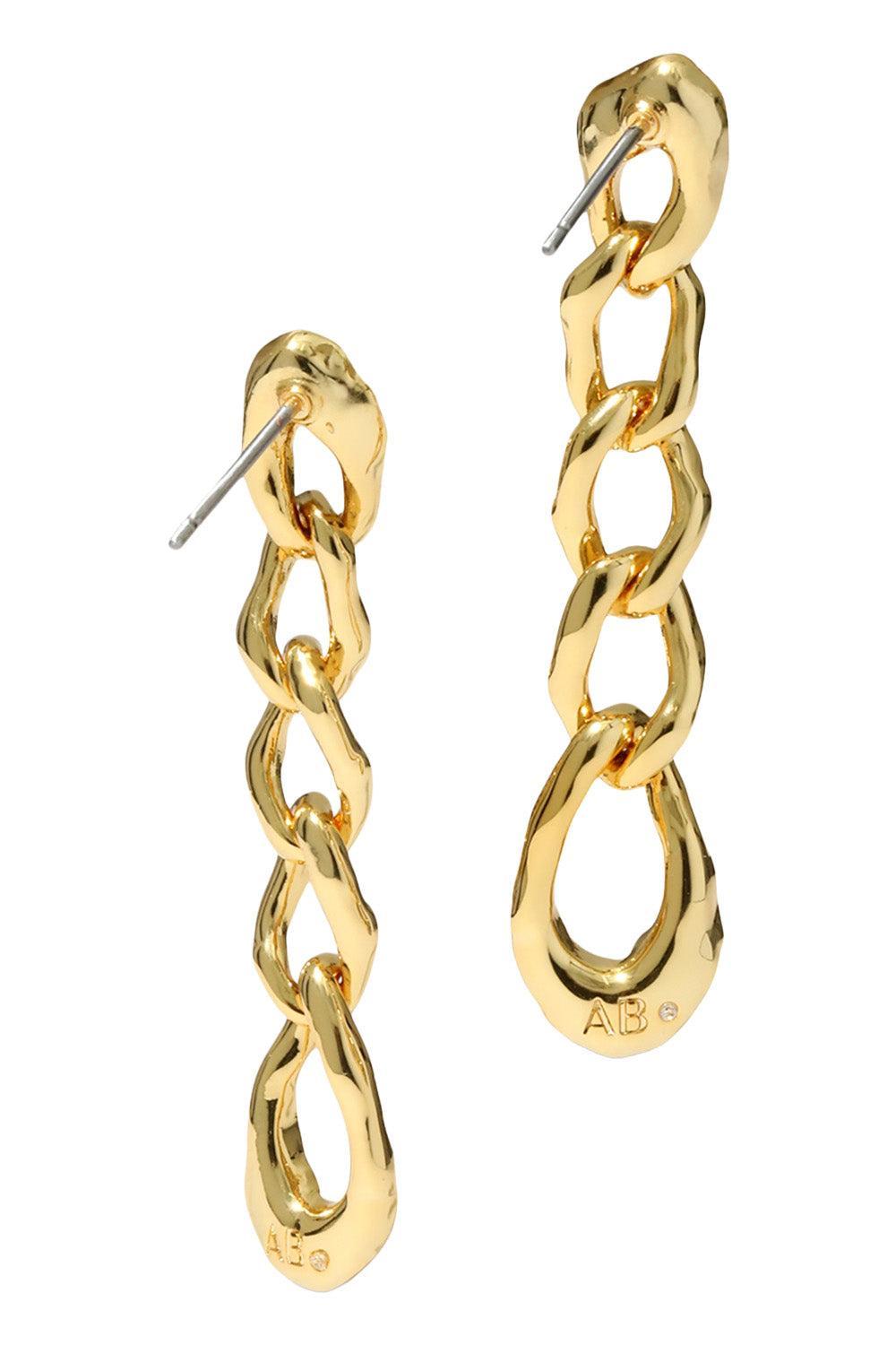 Crystal Solanales Chain Link Drop Earrings-YELLOW-JEWELRYBOUTIQUEEARRING-ALEXIS BITTAR