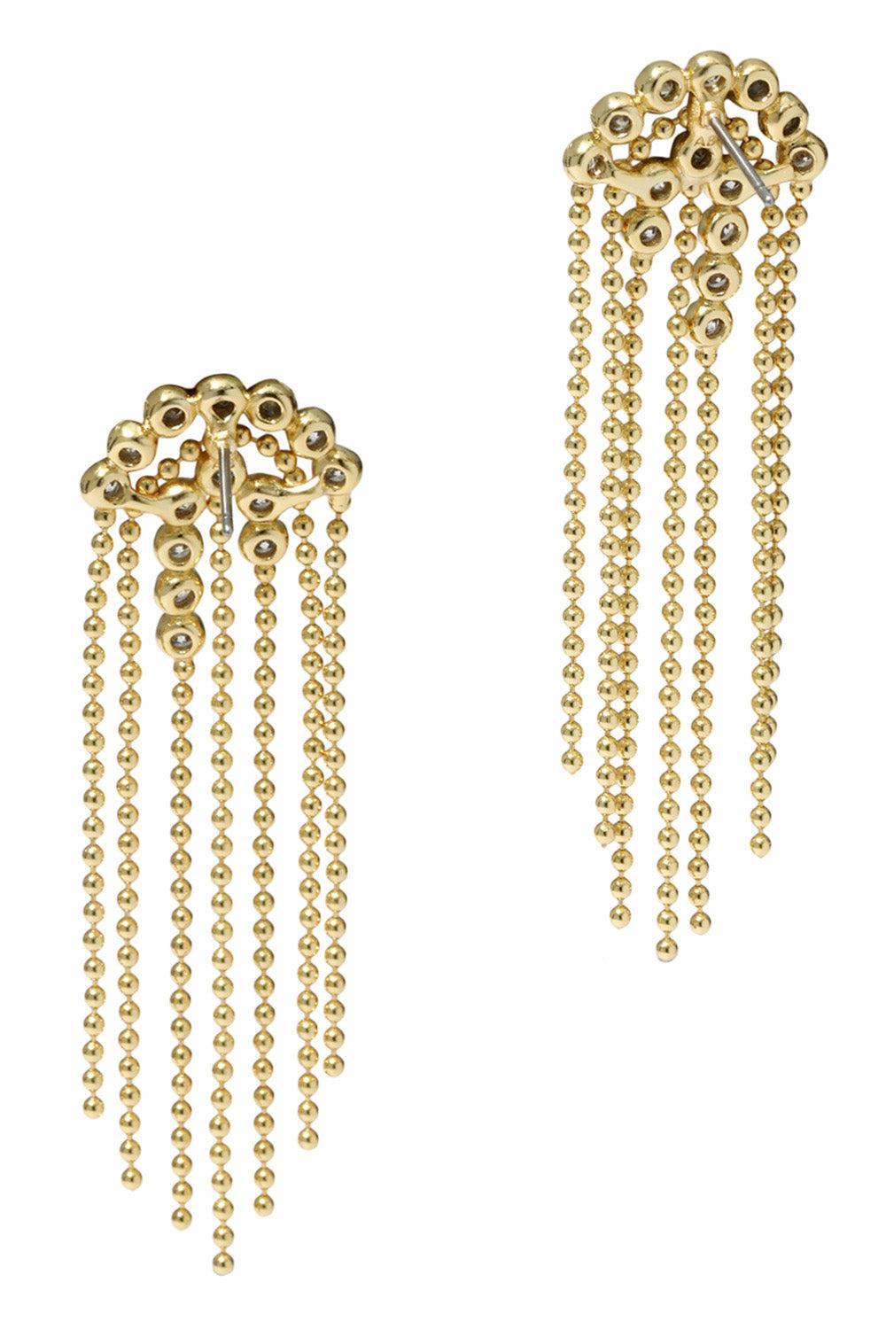 Cubic Zirconia Asterales Bubble Fringe Chandelier Earrings-YELLOW-JEWELRYBOUTIQUEEARRING-ALEXIS BITTAR