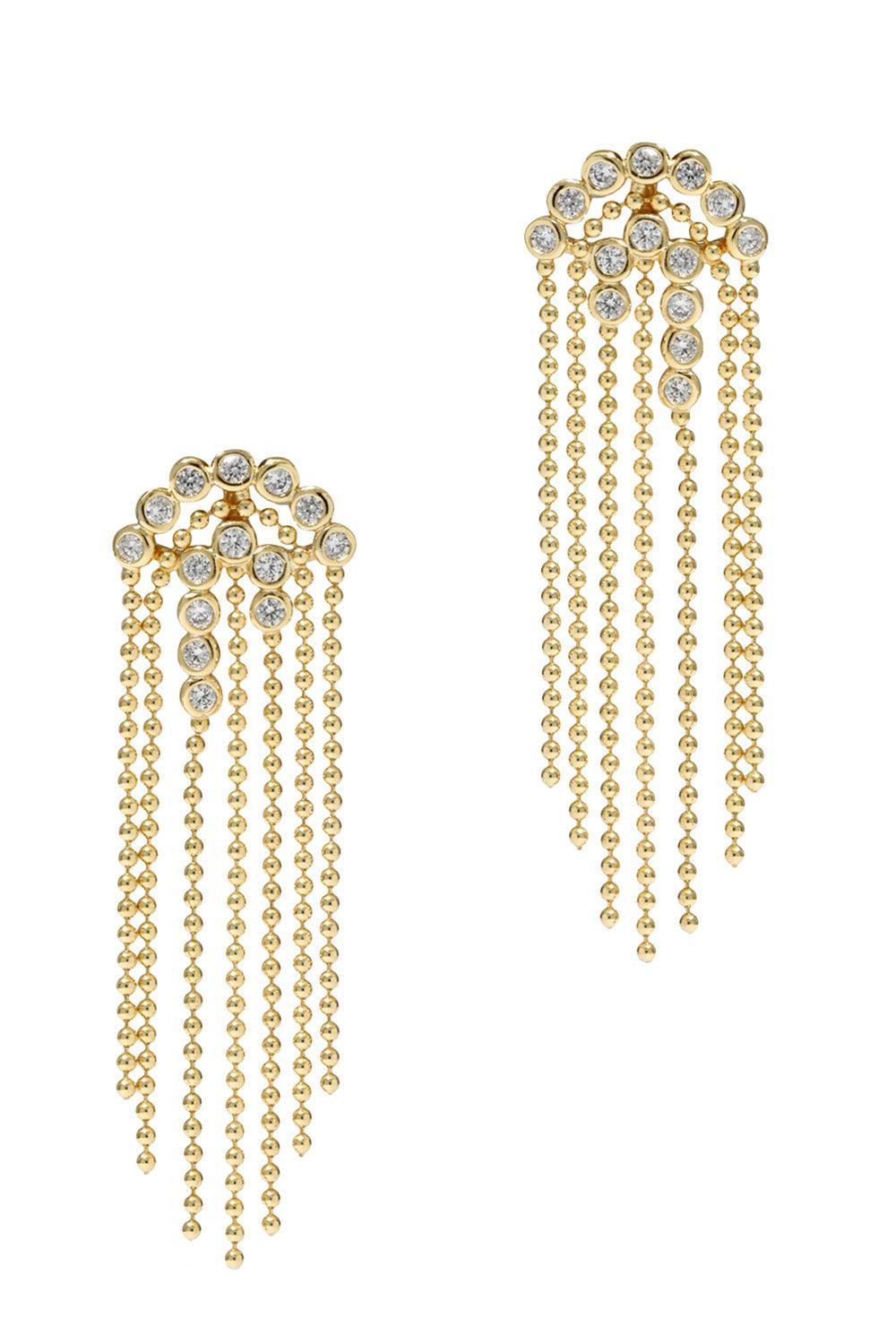 Cubic Zirconia Asterales Bubble Fringe Chandelier Earrings-YELLOW-JEWELRYBOUTIQUEEARRING-ALEXIS BITTAR