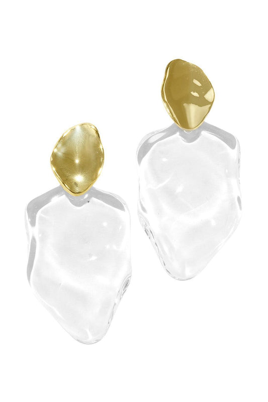 Lucite Petal Drop Earrings-YELLOW-JEWELRYBOUTIQUEEARRING-ALEXIS BITTAR