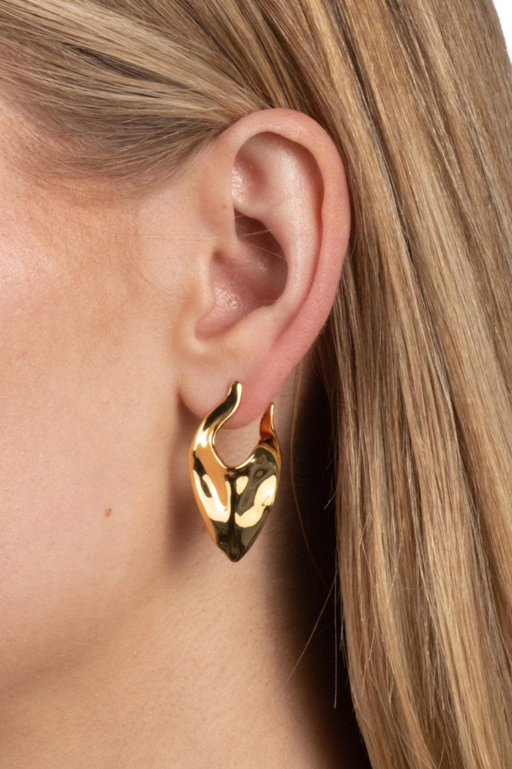 Molten Shield Earrings-YELLOW-JEWELRYBOUTIQUEEARRING-ALEXIS BITTAR