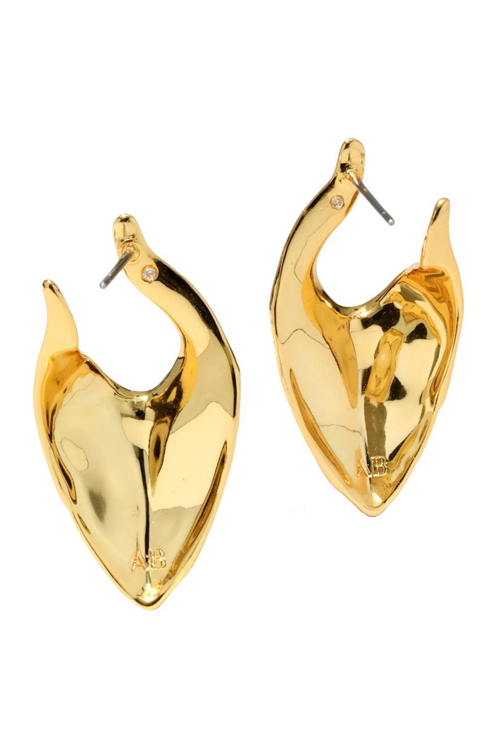 Molten Shield Earrings-YELLOW-JEWELRYBOUTIQUEEARRING-ALEXIS BITTAR