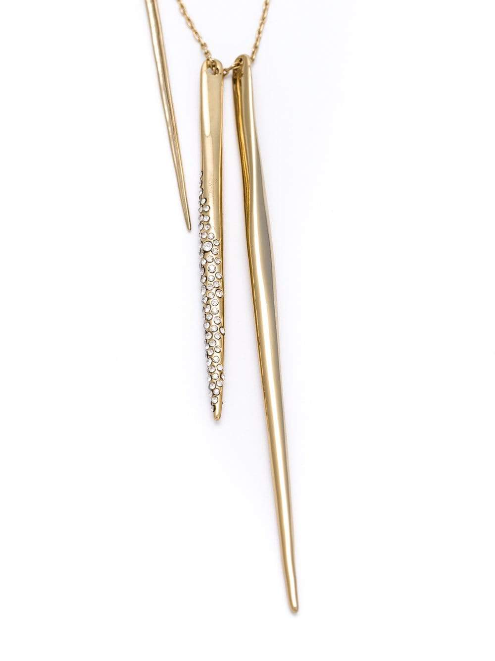 ALEXIS BITTAR-Encrusted Long Spear Necklace-CRYSTAL