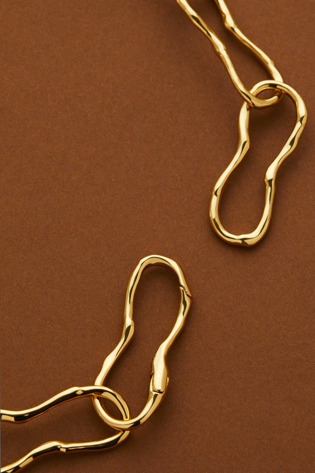 ALEXIS BITTAR-Metal Link Necklace-GOLD