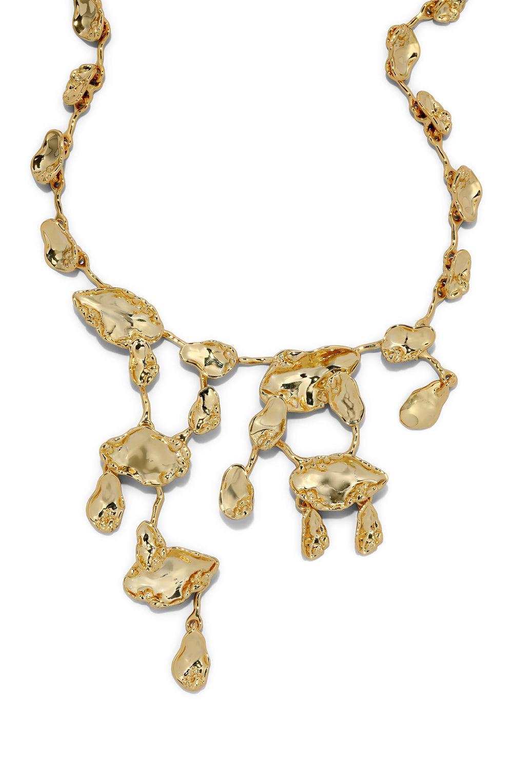 Brut Mosaic Cascade Necklace-YELLOW-JEWELRYBOUTIQUENECKLACE O-ALEXIS BITTAR