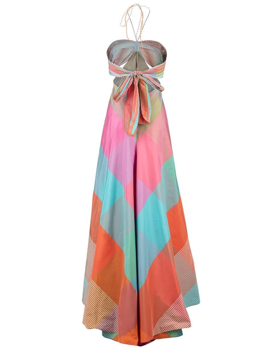 ALEXIS-Dusana Printed Georgette Maxi Dress-