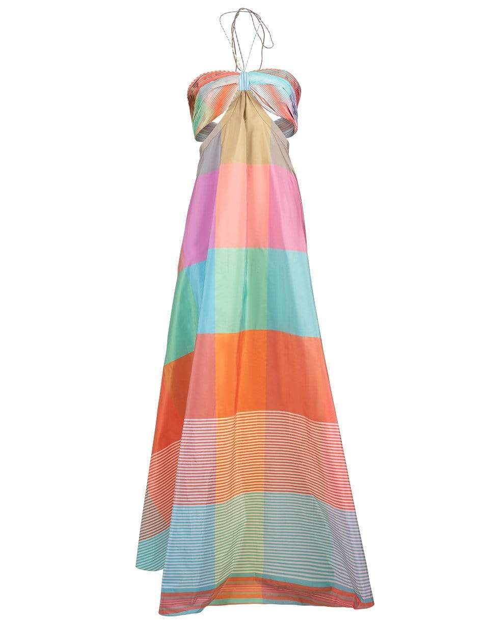 ALEXIS-Dusana Printed Georgette Maxi Dress-