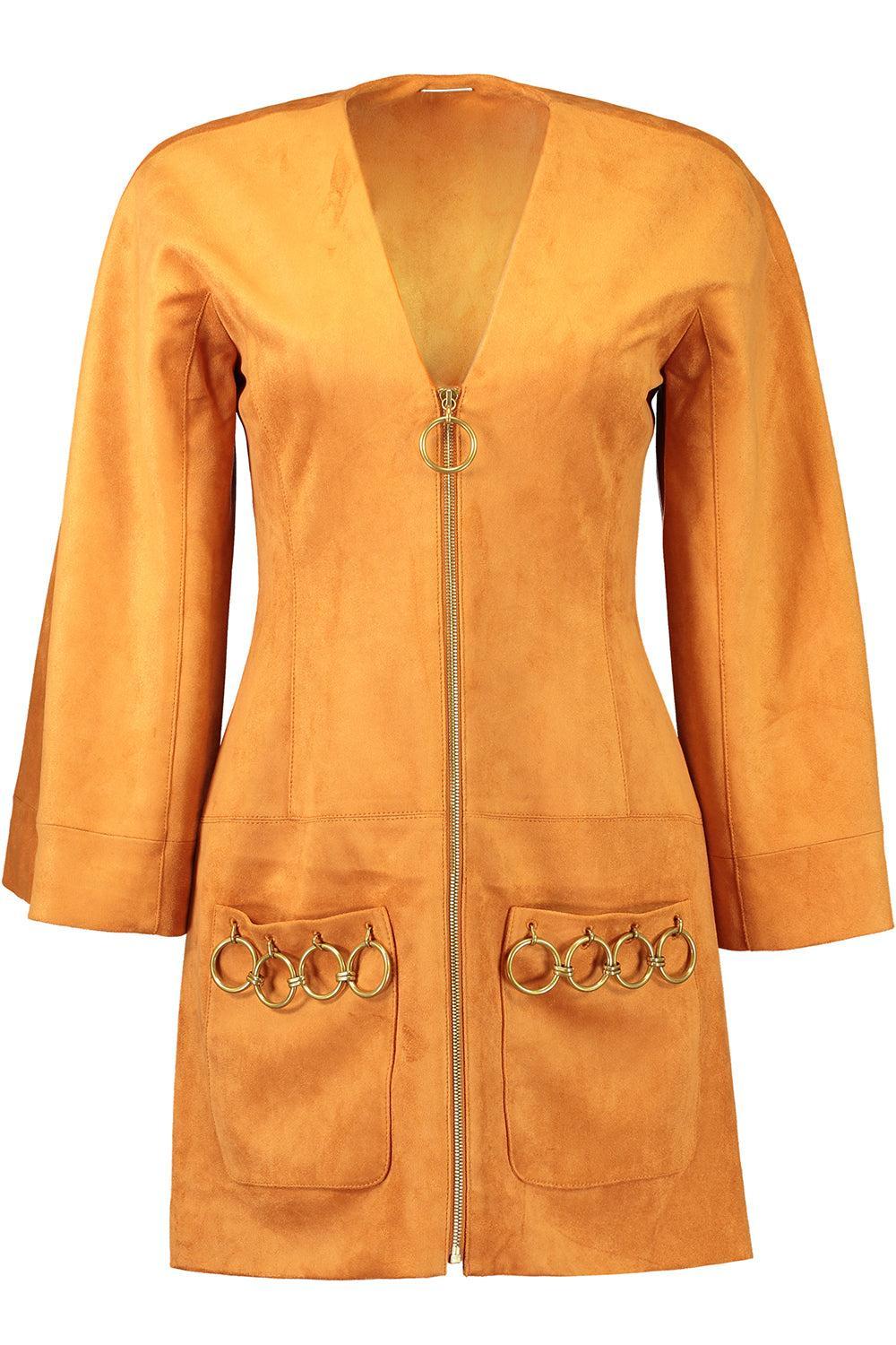 Anese Suede Mini Dress-SIENNA-XS-CLOTHINGDRESSCASUAL-ALEXIS