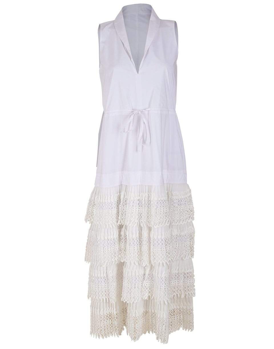 ALEXIS-White Brinna Long Dress-