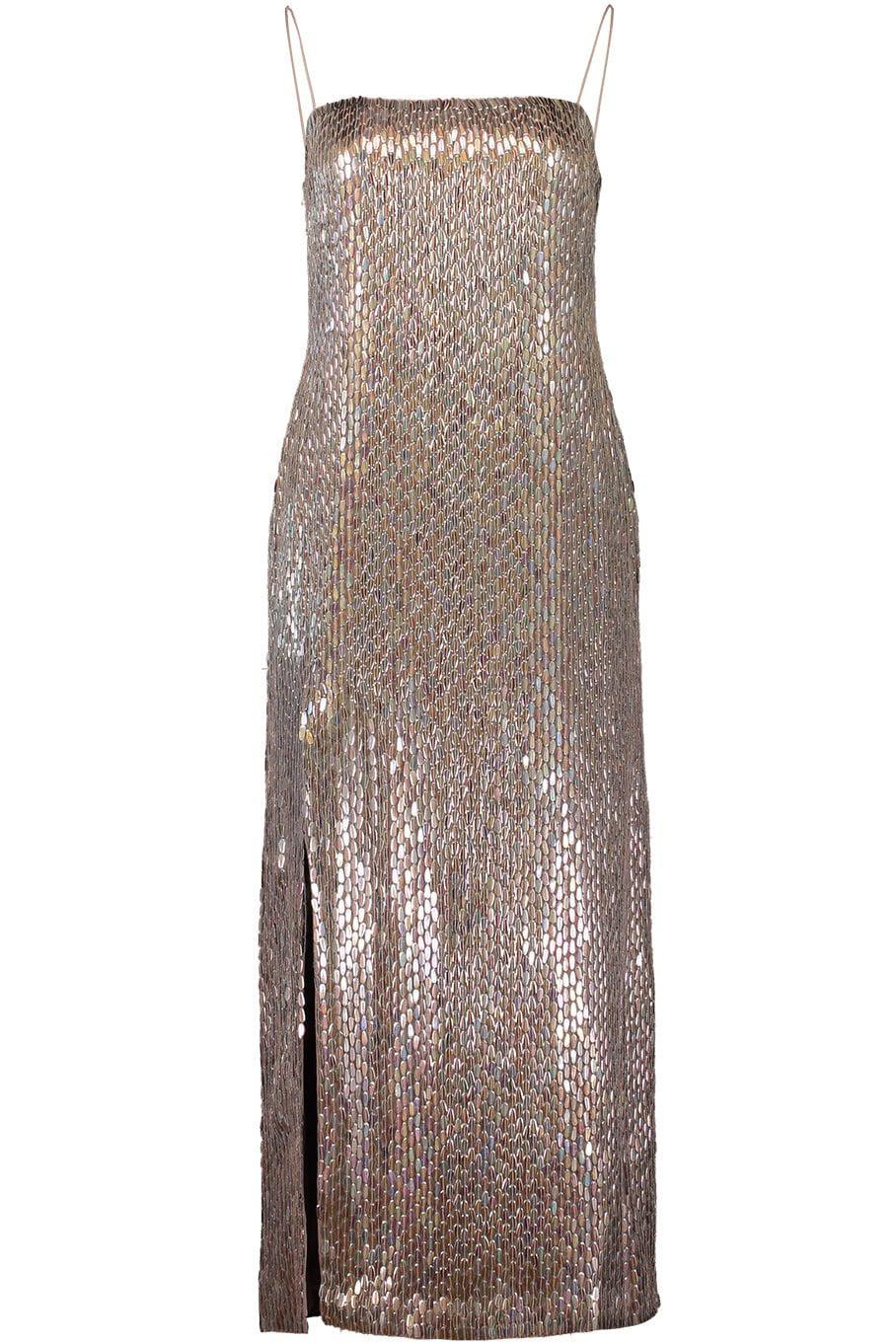 ALEXIS-Sequin Midi Dress-