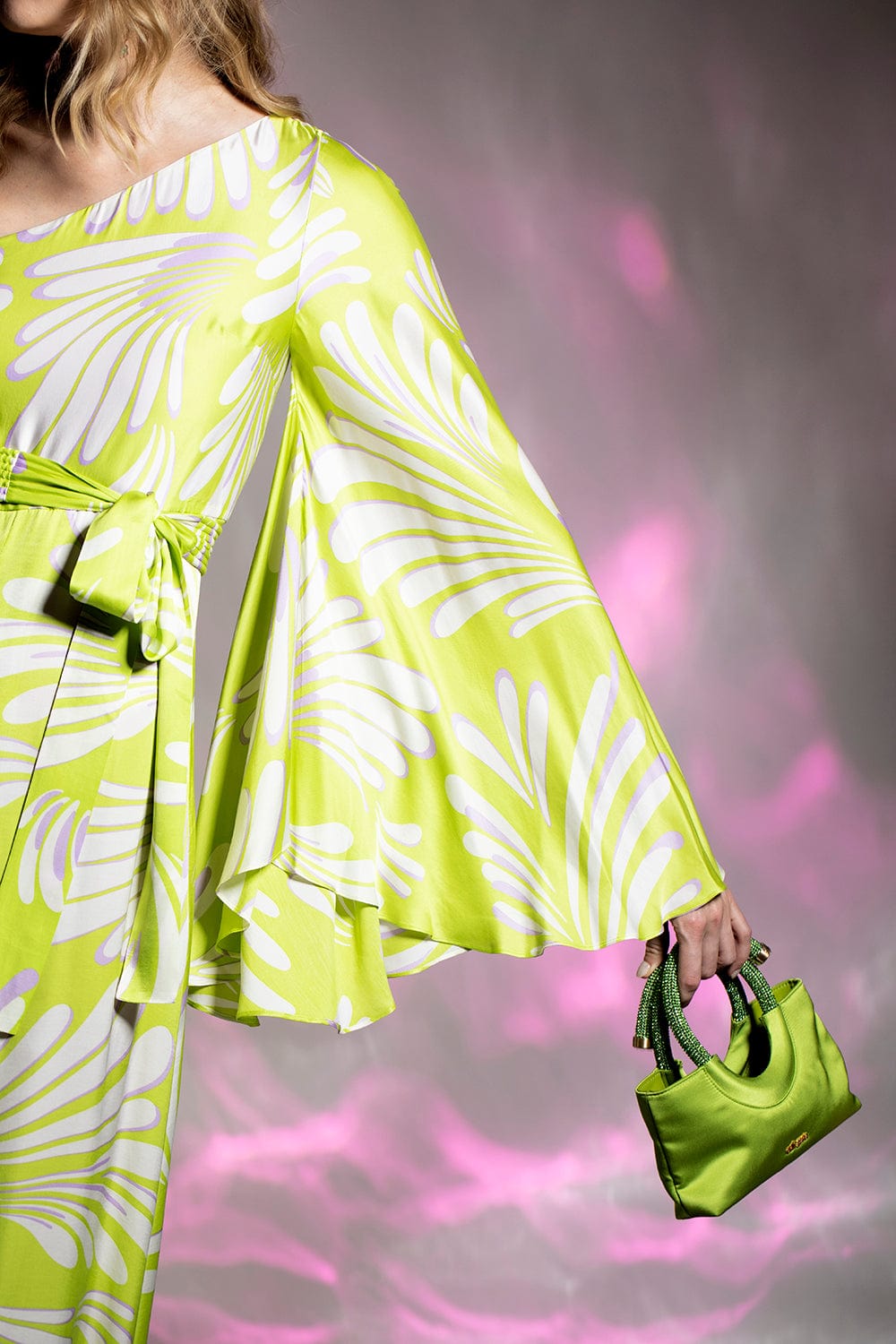 ALEXIS-Lio One Shoulder Maxi Dress-